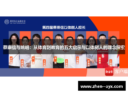 蔡崇信与姚明:从体育到教育的五大启示与以体树人的理念探索 蔡崇信与姚明:从体育到教育的五大启示与以体树人的理念探索
