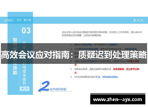 高效会议应对指南:质疑迟到处理策略 高效会议应对指南:质疑迟到处理策略