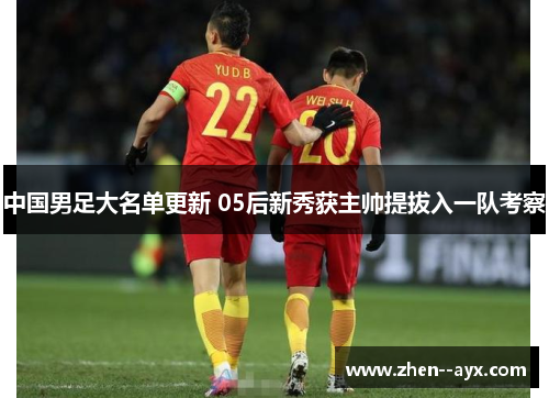 中国男足大名单更新 05后新秀获主帅提拔入一队考察
